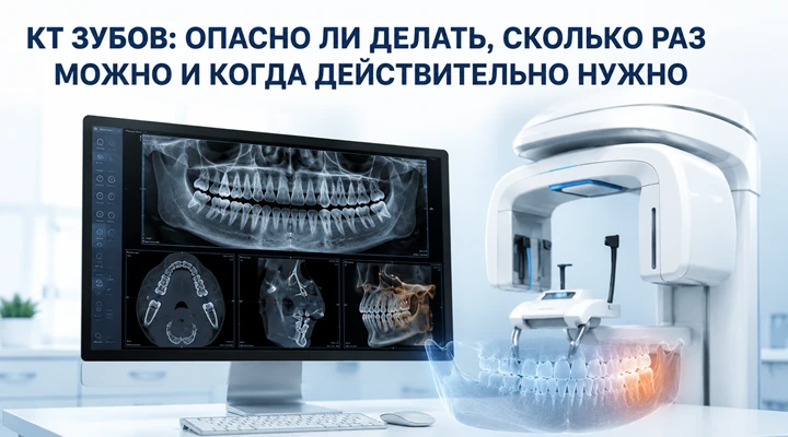 КТ зубов: опасно ли делать, сколько раз можно и когда действительно нужно